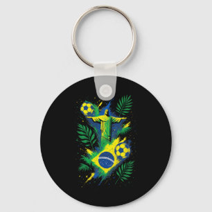 Fußball Brasilien Footbyll Christ Rio Kultur Schlüsselanhänger