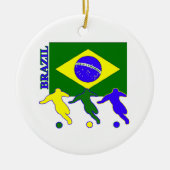 Fußball Brasilien Keramik Ornament (Vorne)