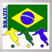 Fußball Brasilien Poster (Vorne)