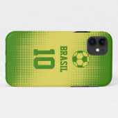 Fußball Brasiliens Brasilien mit Case-Mate iPhone Hülle (Rückseite (Horizontal))