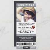 Fußball-Brautparty-Party lädt ein Einladung (Vorne/Hinten)