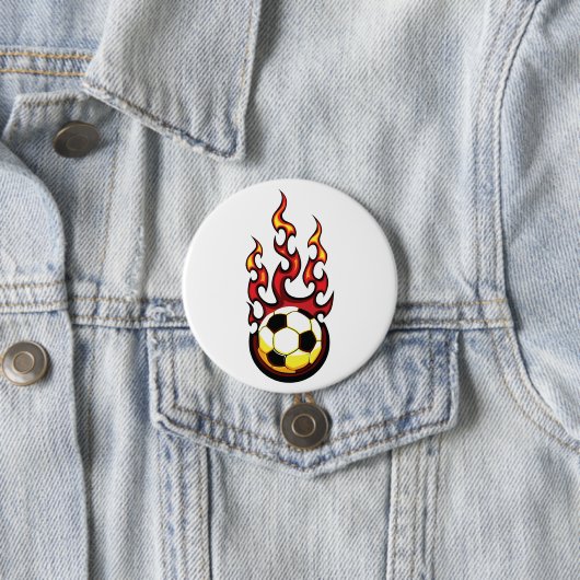 Fußball brennend button (Beispiel)