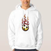 Fußball brennend hoodie (Vorderseite)
