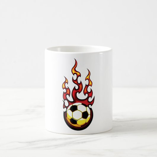 Fußball brennend kaffeetasse (Mittel)