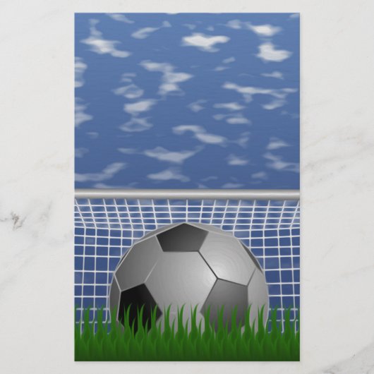 Fußball Briefpapier (Vorderseite)