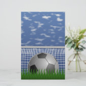 Fußball Briefpapier (Stehend Vorderseite)