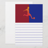 Fußball Briefpapier (Vorne/Hinten)