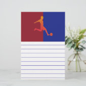 Fußball Briefpapier (Stehend Vorderseite)