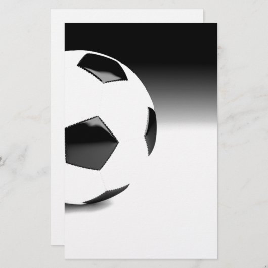 Fußball Briefpapier (Vorne/Hinten)