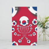 Fußball. Briefpapier (Stehend Vorderseite)