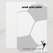 Fußball Briefpapier (Vorne/Hinten)