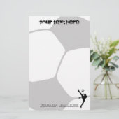 Fußball Briefpapier (Stehend Vorderseite)