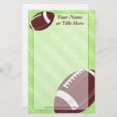 Fußball-Briefpapier Briefpapier (Vorne/Hinten)