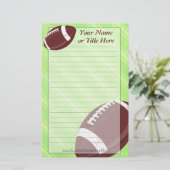 Fußball-Briefpapier Briefpapier (Stehend Vorderseite)