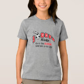 Fußball bringt dich zum Ziel - rot Tri-Blend Shirt (Vorderseite)