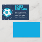 Fußball bringt eine Babydusche mit der Book Card m Begleitkarte (Vorne/Hinten)