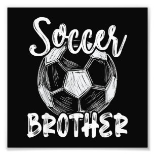 Fußball-Brüder Männer Familie Matching Team Player Fotodruck