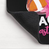 Fußball Brustkrebs Bewusstsein für Männer Mousepad (Ecke)