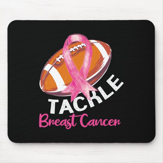 Fußball Brustkrebs Bewusstsein für Männer Mousepad (Vorne)