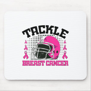 Fußball-Brustkrebs-Bewusstsein Rosa Band Jungen  Mousepad