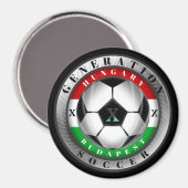Fußball Budapest Ungarn Generation X Magnet (Vorderseite/Rückseite)