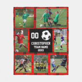 Fußball Buffalo FotoCollage Fleecedecke (Vorderseite)