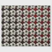 Fußball/Burgandi Geschenkpapier (Flach)