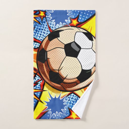 Fußball-Burst Badhandtuch Set (Handtuch)