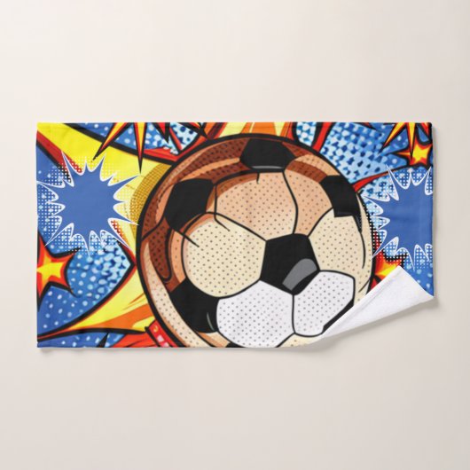 Fußball-Burst Badhandtuch Set (Handtuch)