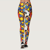 Fußball-Burst Leggings (Rückseite)