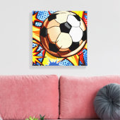 Fußball-Burst Leinwanddruck (Insitu (Wohnzimmer))