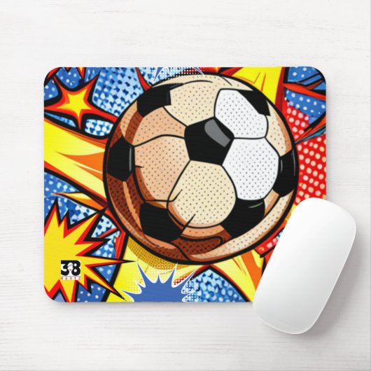 Fußball-Burst Mousepad (Mit Mouse)