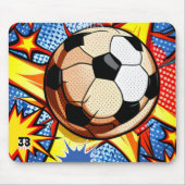 Fußball-Burst Mousepad (Vorne)