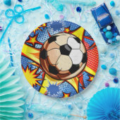 Fußball-Burst Pappteller (Party)