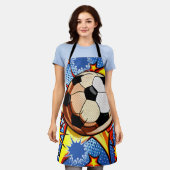 Fußball-Burst Schürze (Getragen)