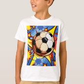 Fußball-Burst T-Shirt (Vorderseite)