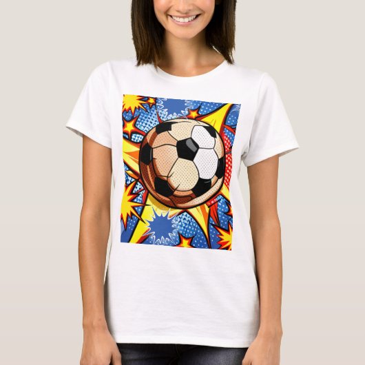 Fußball-Burst T-Shirt (Vorderseite)