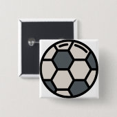 Fußball Button (Vorne & Hinten)