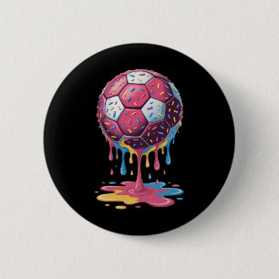 Fußball Byll Drip Eiscreme Drip Männer Frauen Spie Button