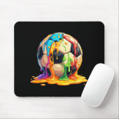 Fußball Byll Farbe Creme Drip Jugend Drip Fußball Mousepad (Mit Mouse)