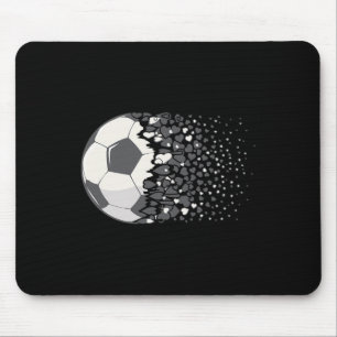Fußball Byll Grafik Frauen Mädchen Fußball Herz Fu Mousepad