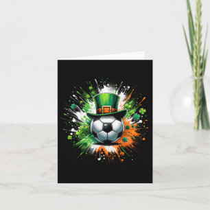 Fußball Byll Leprechaun Hut Irisches Kleeblatt Pat Karte