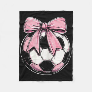 Fußball Byll Rosa Kokette Schleife Zierliche Schle Fleecedecke