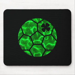 Fußball Byll Shamrock Glücksklee Irischer St. Patr Mousepad
