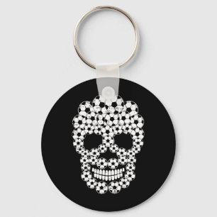 Fußball-Byll-Totenkopf-Skelett-Kostüm Coole Sporth Schlüsselanhänger