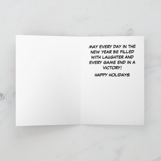 Fußball-Cartoon Weihnachten (Innenseite)