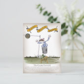 Fußball-Center nach vorne Postkarte (Stehend Vorderseite)