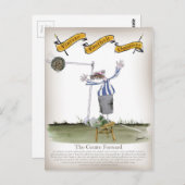 Fußball-Center nach vorne Postkarte (Vorne/Hinten)