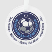 Fußball-Champion Monogram Ornament (Vorderseite)