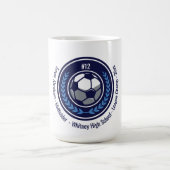 Fußball-Champion Monogram Team Kaffeetasse (Mittel)